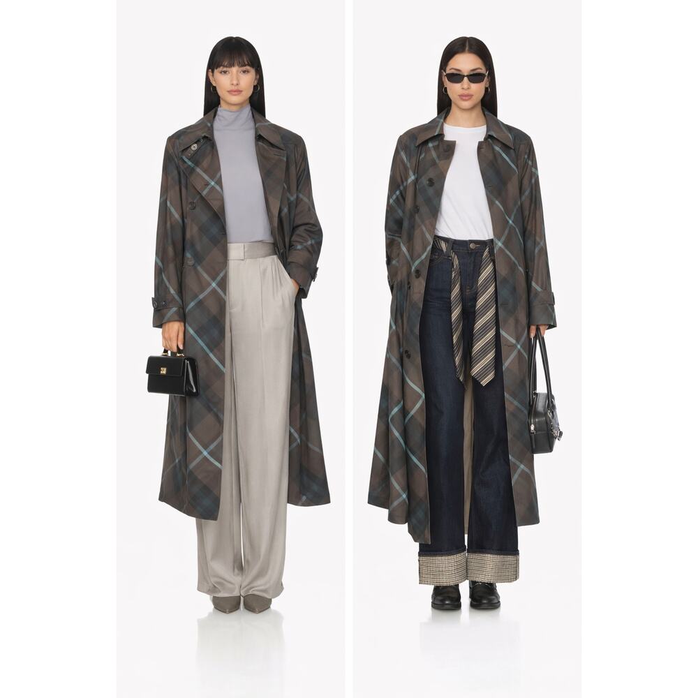 Sale ends 5/1 Burberry striped trench coat NWT US6